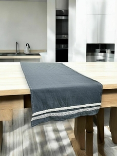 CAMINO DE MESA TUSOR + PUNTILLA 180x45CM - tienda online