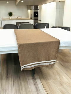 CAMINO DE MESA TUSOR + PUNTILLA 180x45CM en internet