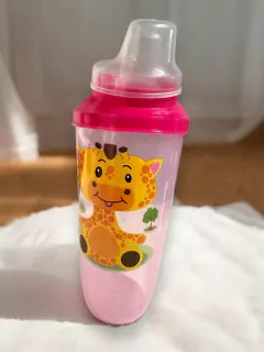 VASO ALTO 350 CC INFANTIL CON TETINA Y TAPA - tienda online
