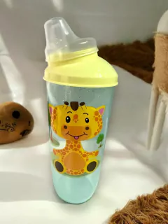 VASO ALTO 350 CC INFANTIL CON TETINA Y TAPA