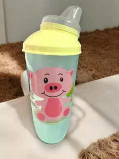 VASO ALTO 350 CC INFANTIL CON TETINA Y TAPA - comprar online