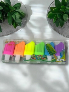 SET X 6 DE RESALTADORES HELADITO - comprar online