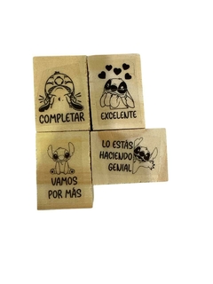 KIT X 4 SELLOS DECORATIVOS 3X2CM DOCENTES - tienda online