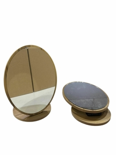 ESPEJO CON BASE DE MADERA PLEGABLE (634) - comprar online