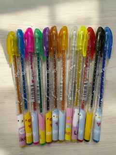 BIROME GEL CON GLITTER X 12 en internet