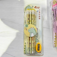 SET DE 12 LAPICES NEGROS + SACAPUNTA - Arte y Esencias Mayorista