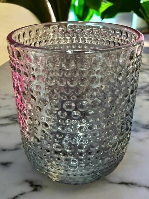 SET X 6 VASOS DE VIDRIO BURBUJA ALTOS - comprar online