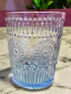 SET X 6 VASOS DE VIDRIO MANDALA BAJOS (120/21/22) - tienda online