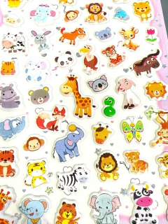 PLANCHA DE STICKER 3D PERSONAJES - tienda online