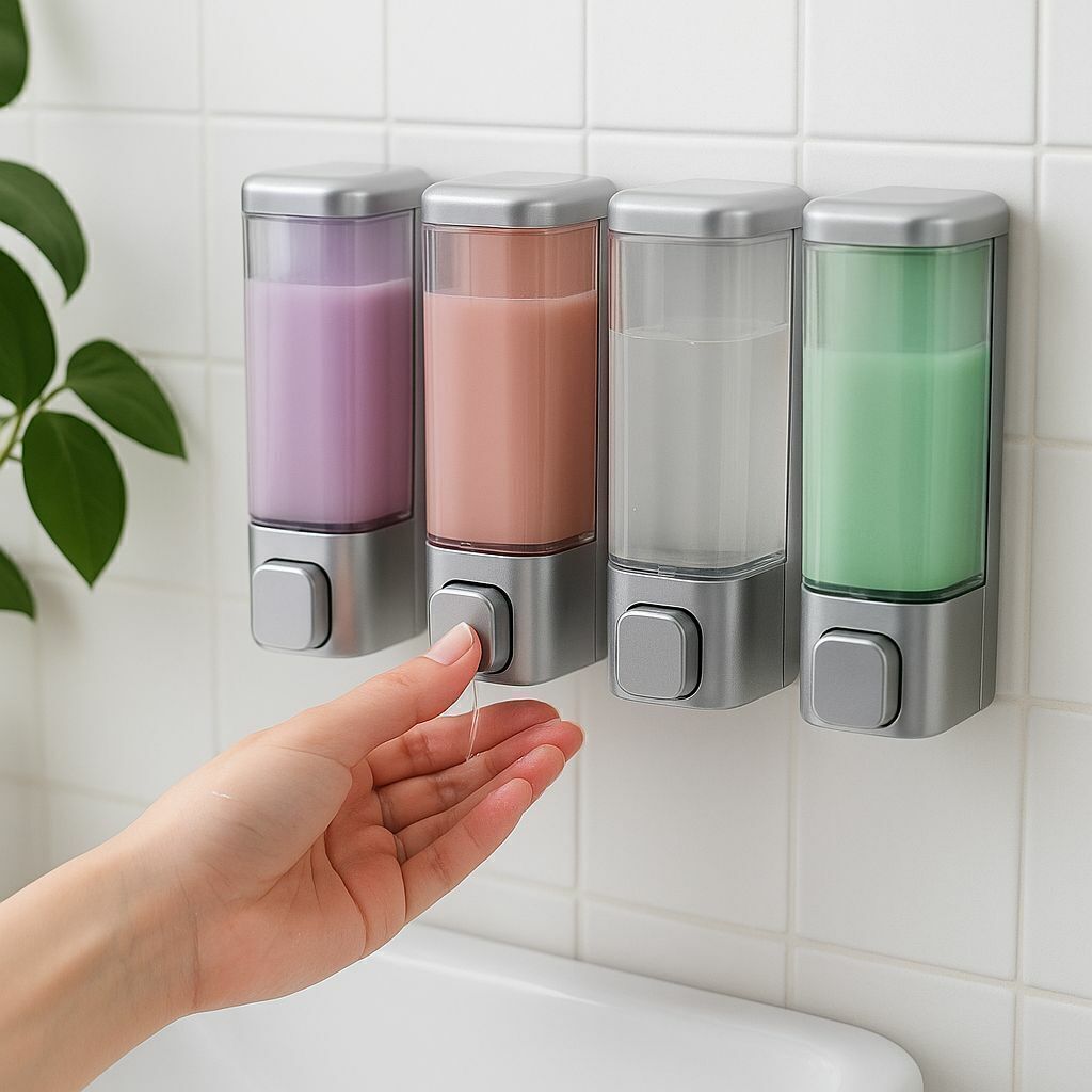 Dispenser de jabon de pared colores (108557)