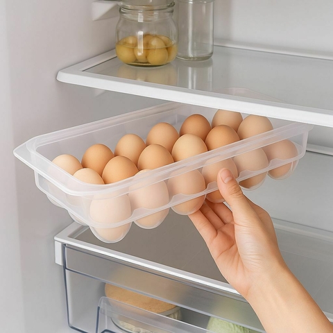 HUEVERA X 18 HUEVOS CON TAPA DESMONTABLE (108024)