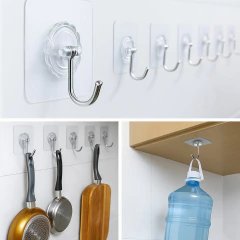 PERCHERO AUTOADHESIVO TRANSPARENTE - comprar online