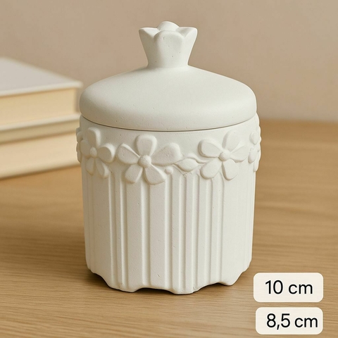ALHAJERO FLORES CON TAPA - comprar online