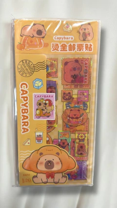 SET DE 2 STICKERS PERSONAJES ESTAMPILLAS - comprar online