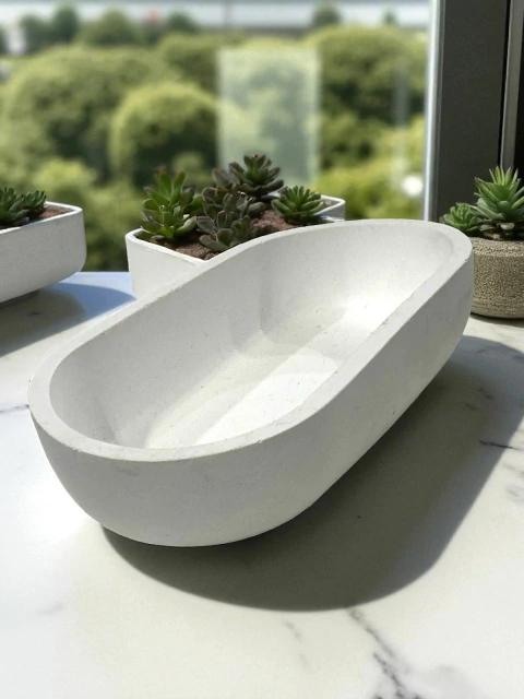 CUENCO DE YESO OVAL BATEA - comprar online