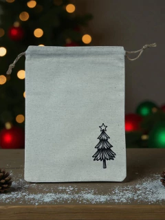 BOLSITA LIENZO NAVIDEÑAS 14X20CM (GRANDE) en internet