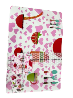 SET X 6 INDIVIDUALES RECTANGULARES CON 6 POSAVASOS BLOOMING - Arte y Esencias Mayorista