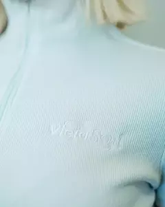 Polera Top Con Cierre Mar Viejascul Blanca - comprar online