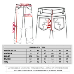 Jean Baggy Fit DSTN Clean Core Azul - tienda online