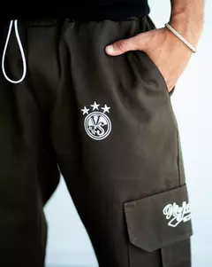 Cargo Recto de Gabardina Premium Viejascul Star Club Verde - tienda online