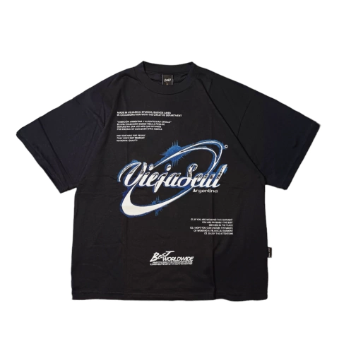 Remera Oversize ViejaScul Brand Oval