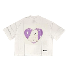 Remera Boxyfit Pravia Clothing Cute Cat