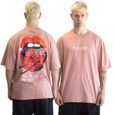 Remera Oversize Viejascul Lost And Delirious Rosa Viejo