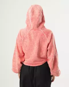 Hoodie Boxy Washed Woman Viejascul Rojo en internet