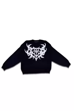 Sweater Oversize Burn Negro - SamoaShop