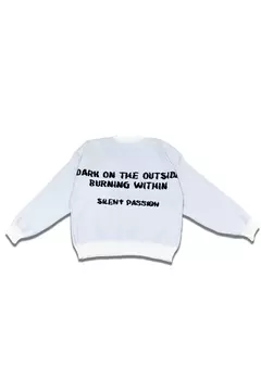 Sweater Oversize Burn Crema - tienda online