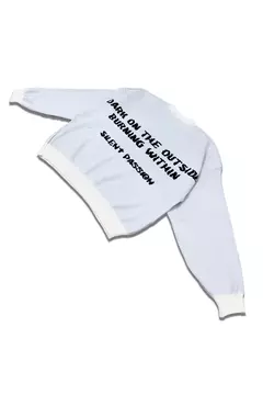 Sweater Oversize Burn Crema en internet