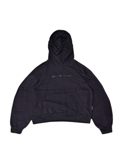 Hoodie Boxyfit Viejascul Extended Logo Negro - comprar online