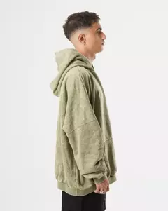 Imagen de Maxi Hoodie Oversize Viejascul Circle Washed Verde