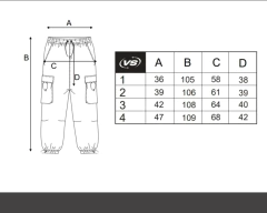 Imagen de Pantalon Cargo Baggy Dark Basic de Gabardina Washed