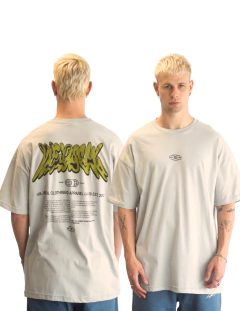 Remera Oversize ViejaScul Global Effect Beige - comprar online