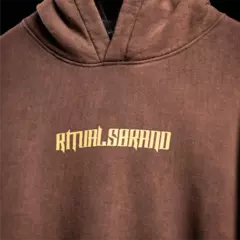 Hoodie Rituals Oversize Washed Angel Mock Me