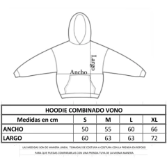 Hoodie Combinado Vono Choco - tienda online