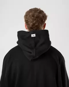 Maxi Hoodie Oversize Viejascul Liso Negro - SamoaShop