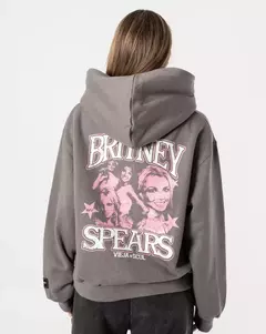 Hoodie Boxyfit Frizado Viejascul Britney Gris - SamoaShop