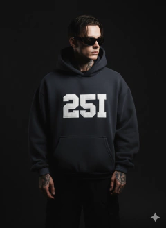 Hoodie Boxyfit 25imob Patch Gris Acero