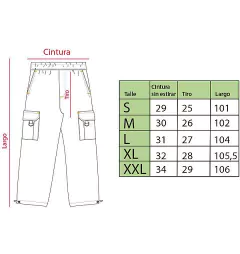 Cargo Recto ViejaScul De Sire Star Negro -. SOLO XXL - comprar online