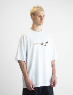 Remera Oversize ViejaScul Extended Blanca - SamoaShop
