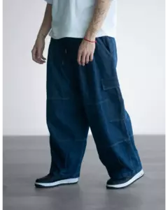 Jean Cargo Pant Super Baggy Viejascul Azul en internet