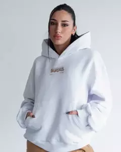 Hoodie Boxyfit Viejascul Good Vibes Blanco en internet