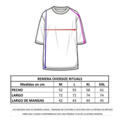 Remera Oversize Rituals Washed glitch skull - SamoaShop