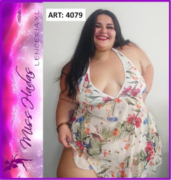 ART. 4079: Camisolin en Microtul Floreado con Busto forrado en lycra