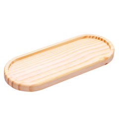 BANDEJA RETANGULAR - EM MADEIRA PINUS - 30x12x02cm - SKU 1673 - comprar online