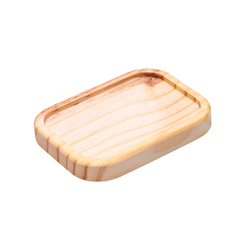 BANDEJA RETANGULAR N°01 - EM MADEIRA PINUS - 16x12x02 - SKU 1671 - comprar online