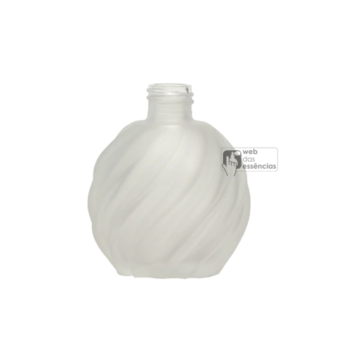 Vidro - Bola Torcido Transparente Fosco - 280ml Rosca 28