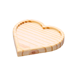 BANDEJA CORAÇÃO - EM MADEIRA PINUS - 16X16X02 - SKU 1669 - comprar online